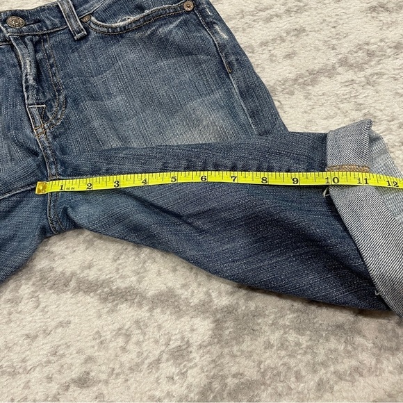 7 For All Mankind Cutoff Burmuda Jean Shorts - Picture 13 of 13